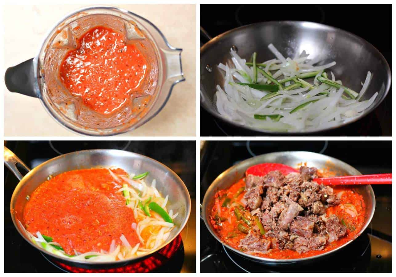 牛尾炖牛肉配青椒，简单快捷gydF4y2Ba